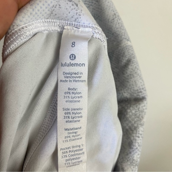 Lululemon Breezy‎ Dot Crop Jasmine White Multi / White - Picture 10 of 12